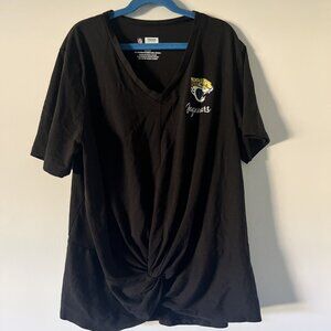 NFL Team Apparel Jacksonville Jaguars Women’s Large Knotted Tshirt NWOT Jags